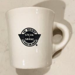 Vintage Homer Laughlin Steak n Shake Coffee Cup. In perfect condition.