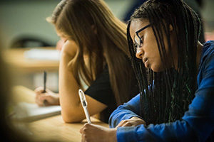 Students in a classroom