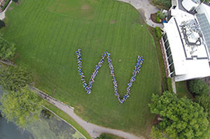 Staff in W on Chapel Field