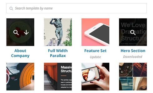 Downloadable templates from Template Library
