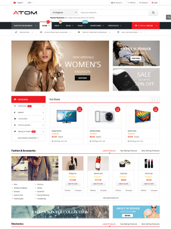 Atom-WordPress Theme