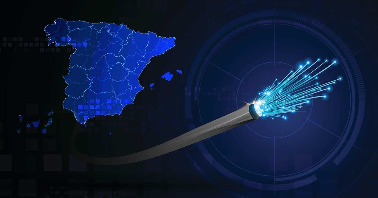 españa fibra optica oscura