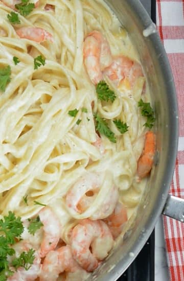 World's Best Shrimp Fettuccine Alfredo