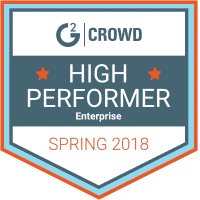 G2Crowd High Performer Spring 2018