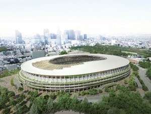 Le Japon d&eacute;voile son stade olympique