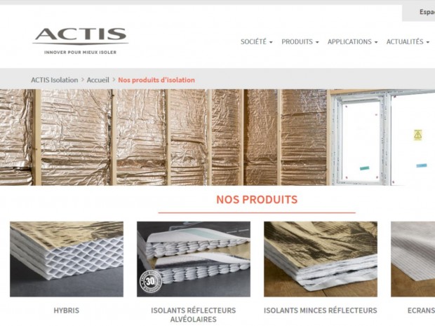 Laine min&eacute;rale et isolant mince : Actis d&eacute;nonce ...