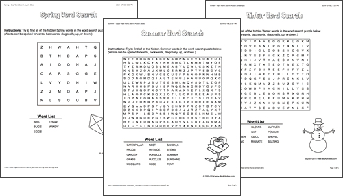 word search puzzles
