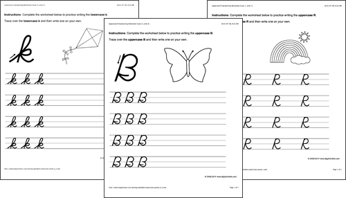 handwriting worksheets