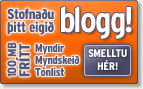 Stofna&eth;u blogg
