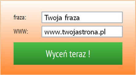Wycena pozycjonowania fraz online !