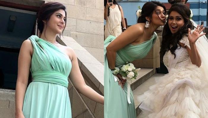 Jennifer Winget Turns Into A Gorgeous Bridesmaid For Her Friend's White Wedding
