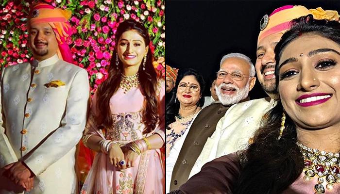 Mohena Kumari Singh And Suyesh Rawat's Delhi Reception Was Attended By PM Narendra Modi [VIDEOS]