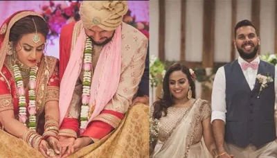 This Curvy Bride Wore A Stunning Red Sabyasachi Polka-Dotted Lehenga For Her Day Wedding