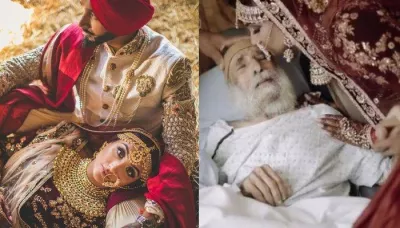 Bride And Groom Visit Ailing Grandfather In Hospital First Thing After Wedding And It Made Us Cry