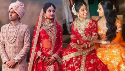 This Bride And Her Sister Wore Similar Sabyasachi Mukherjee Lehengas, Giving Us Sister Goals