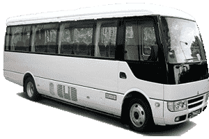 34 Seater Rosa Bus Hire with driver in Dubai, Sharjah UAE