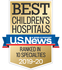 USNWR Badge Best children's hospitals
