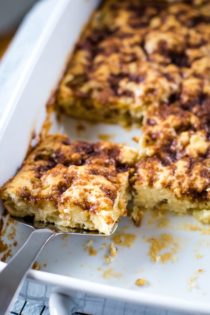 apple coffee cake in 9x13 pan