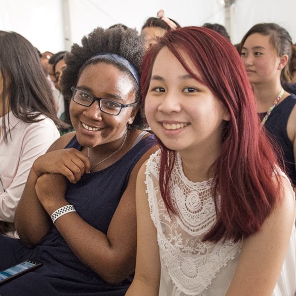 smiling CMU students