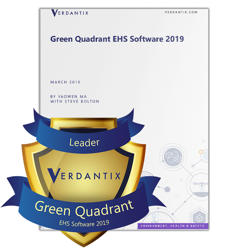 Verdantix green quadrant 2019 report with badge
