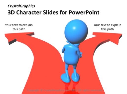 PowerPoint Slide-Team Support-3D-Character-Animated-Blue-CG42