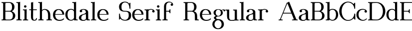Blithedale Serif font download