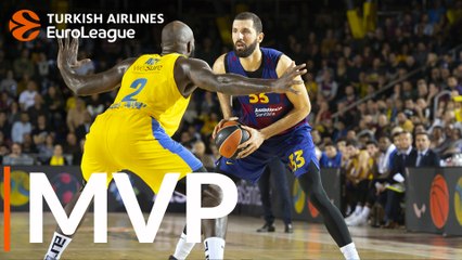 Round 10 MVP: Nikola Mirotic, FC Barcelona