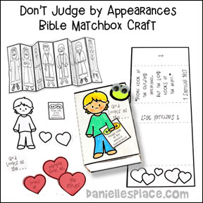 God Looks at the Heart" - 1 Samuel 16:7 Bible Verse Matchbox Craft