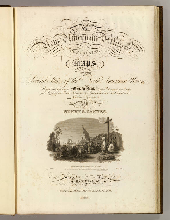 Title Page: New American atlas.; Tanner, Henry S.; 1825; World Atlas