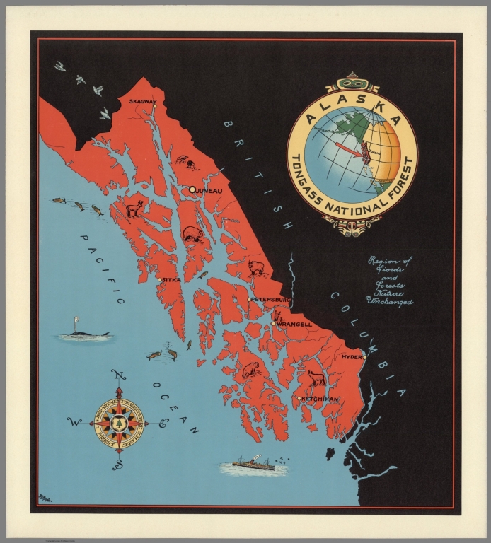 Alaska : Tongass National Forest. F.I. Shafer; United States. Forest Service; 1940; Separate Map