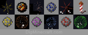 Fireworks in Minecraft
