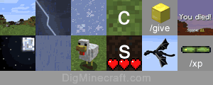 Game commands or cheats in Minecraft