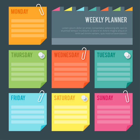 sample of daily agenda template