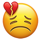 Heartbroken Emoji Red