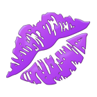 Purple Kiss Mark Emoji