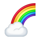 Rainbow Cloud Emoji