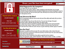 WannaCryptor or WanaCrypt0r Ransomware screenshot