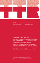 Cover for issue 'Minorit&eacute;, migration et rencontres interculturelles: du binarisme &agrave; la complexit&eacute;' of the journal 'TTR : traduction, terminologie, r&eacute;daction'