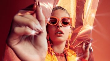 India Graham Poses in Vibrant Looks for Harper's Bazaar Arabia