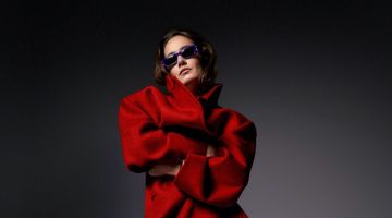 Karmen Pedaru Tries On Glamorous Looks for Vanity Fair Italy