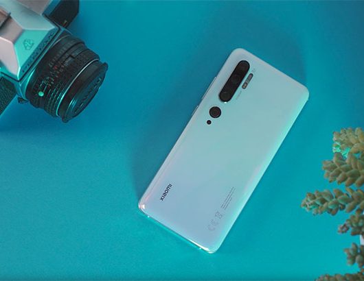 Le Xiaomi Mi Note 10 en version blanche