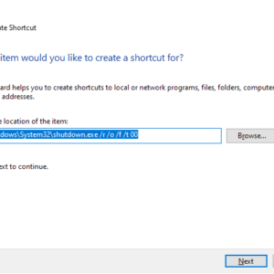 windows 10 advanced options shortcut