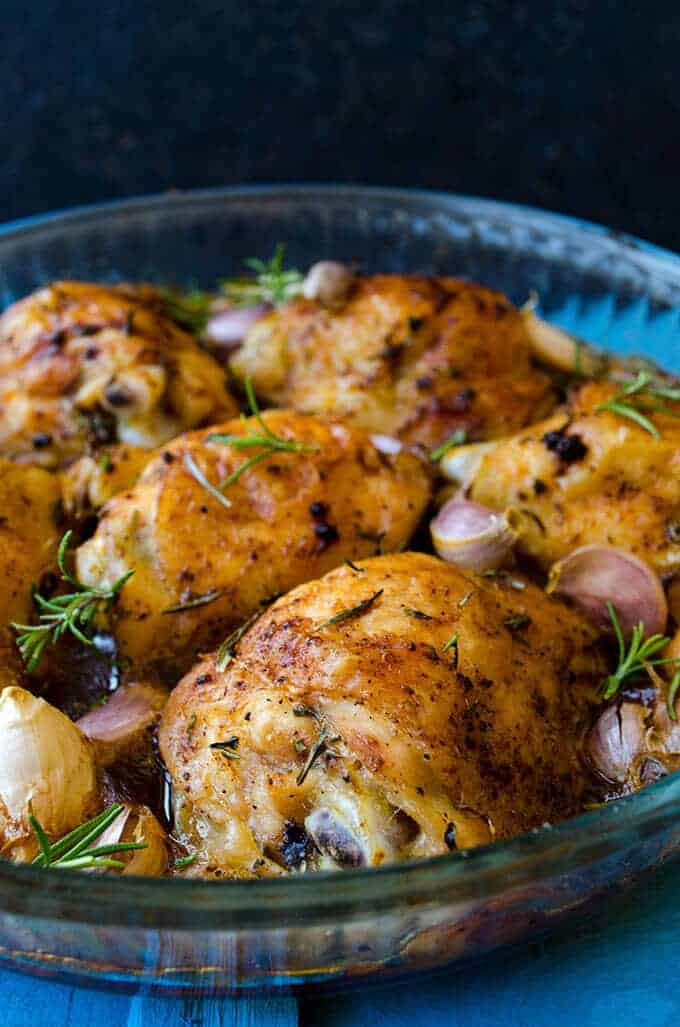 Simple Roasted Chicken | giverecipe.com | #chicken