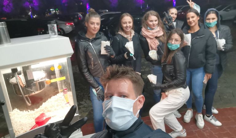 Maszyna do popcornu na seansie kinomana TVP Kultura