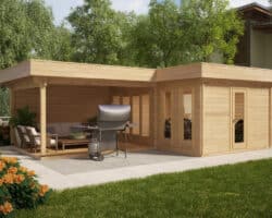 Gartenh&auml;user mit Terrasse