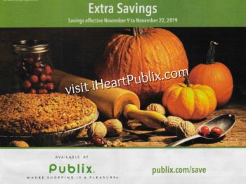 Publix Grocery Advantage Buy Flyer &ndash; &ldquo;Extra Savings&rdquo; Valid 11/9 to 11/22 on I Heart Publix