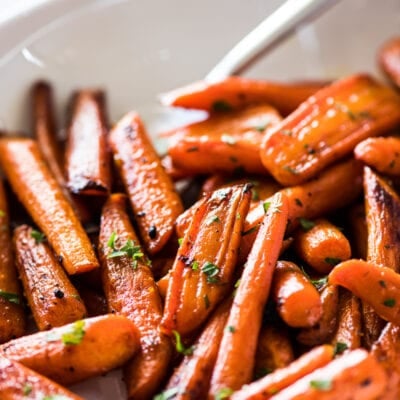 Oven Roasted Carrots with Maple Cinnamon