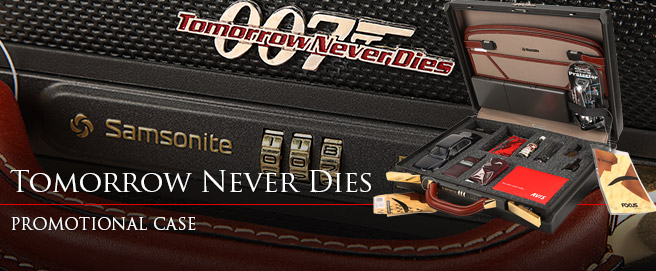 Tomorrow Never Dies Samsonite suitcase promotional gift HP
