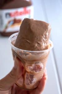 Limber de Nutella in a cup