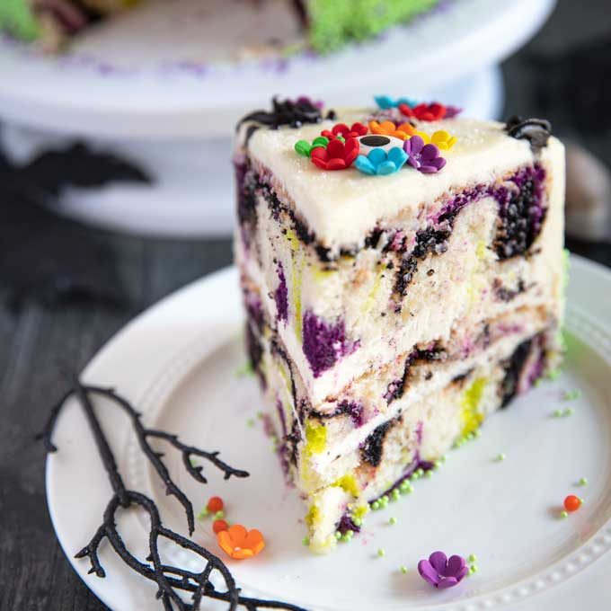 Slice of Dead of the Dead Cake